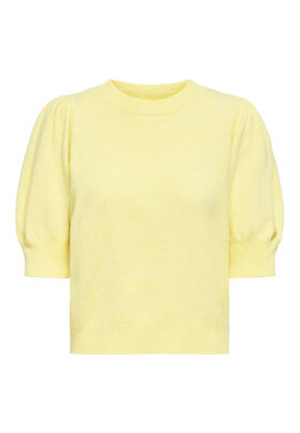 only - ONLY Sweter Rica 15318551 Żółty Regular Fit. Kolor: żółty. Materiał: syntetyk