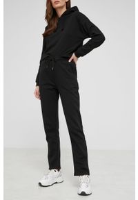 Answear Lab spodnie damskie kolor czarny. Stan: podwyższony. Kolor: czarny. Materiał: dzianina. Wzór: gładki #3