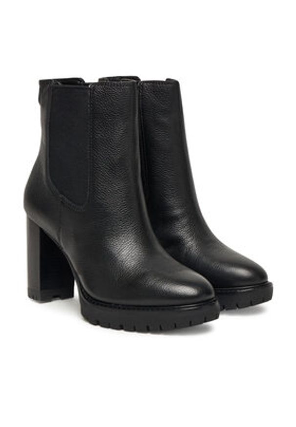 Lauren Ralph Lauren - LAUREN RALPH LAUREN Botki Layne Bo Bte 802974391001 Czarny. Kolor: czarny. Materiał: skóra