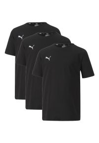 Koszulka Puma Junior Teamgoal 23 Casual T-shirt 3-pack P, Dzieci. Kolor: czarny. Materiał: materiał, bawełna