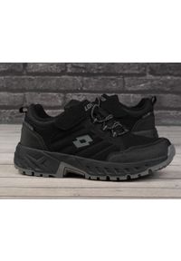 LOTTO - Buty damskie sportowe do chodzenia Lotto KETCHAM LOW TEX T. Kolor: czarny. Sport: turystyka piesza