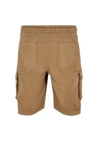 Urban Classics - Szorty Cargo Męskie Sznurki Ściągające. Kolor: beżowy. Sport: turystyka piesza