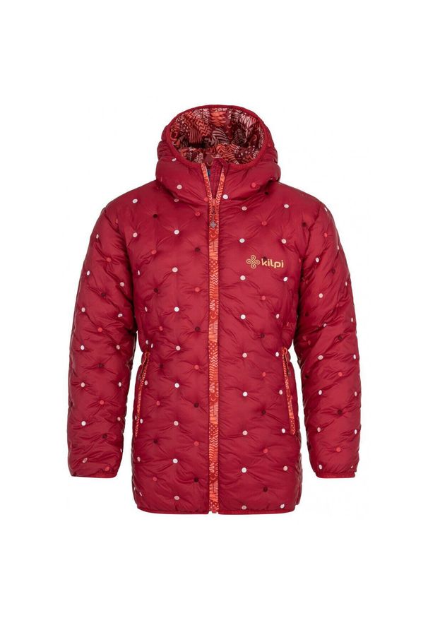 Kurtka dziewczęca Kilpi Damia. Kolor: czerwony. Materiał: nylon. Sport: turystyka piesza