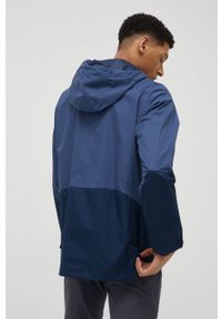 columbia - Columbia kurtka przeciwdeszczowa męska kolor granatowy przejściowa. Kolor: niebieski. Długość: krótkie