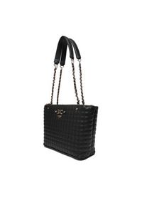 Guess Torebka Nadira HWQG84 24220 Czarny. Kolor: czarny. Materiał: skórzane