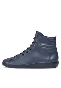 ecco - ECCO Sneakersy Soft 2.0 20652301038 Granatowy. Kolor: niebieski #4
