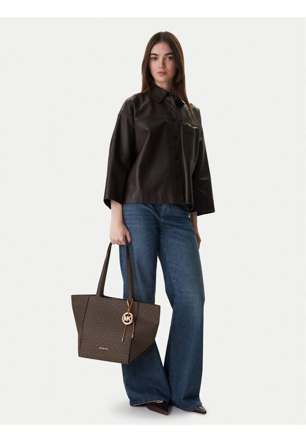 MICHAEL Michael Kors Torebka 30R6G9JT6B Brązowy. Kolor: brązowy. Materiał: skórzane