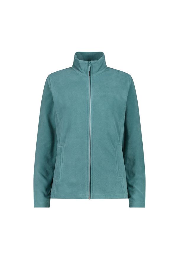 Bluza damska turystyczna CMP 34G6406. Okazja: na co dzień. Kolor: zielony. Styl: casual, sportowy. Sport: turystyka piesza