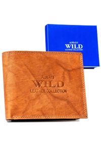 ALWAYS WILD - Portfel skórzany Always Wild AW-N5-MAL j. brązowy. Kolor: brązowy. Materiał: skóra