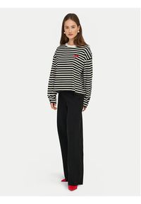 only - ONLY Bluzka Livina 15359682 Czarny Regular Fit. Kolor: czarny. Materiał: bawełna #4