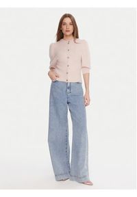 Kontatto Kardigan 3M0873C Różowy Regular Fit. Kolor: różowy. Materiał: syntetyk #5