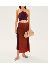 Kazar - Efektowna skórzana torebka z metalową ramą. Kolor: beżowy. Materiał: skórzane #10