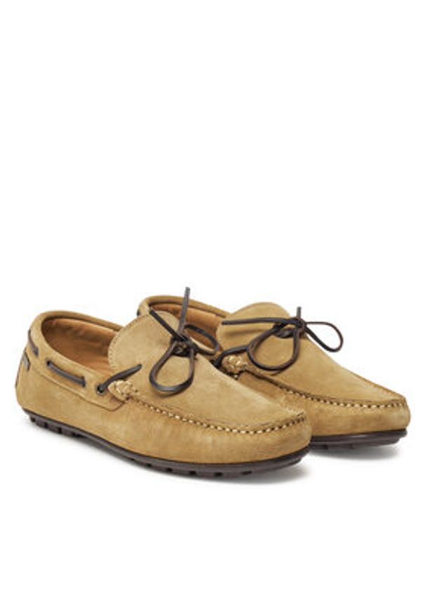 Barbour Mokasyny MFO0796BE31 Beżowy. Kolor: beżowy. Materiał: skóra, zamsz