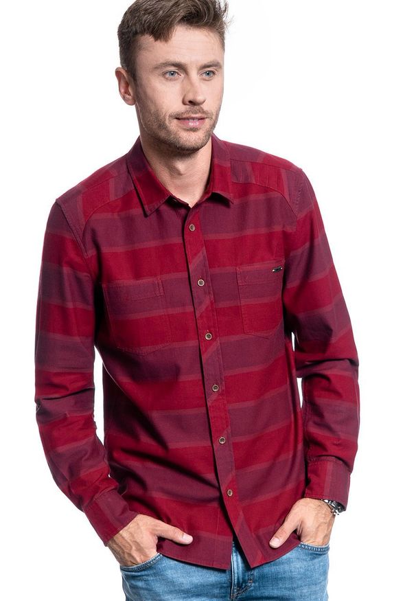Mustang - MĘSKA KOSZULA MATERIAŁOWA MUSTANG CLEMENS KC QUILTED 1008990 7194. Materiał: materiał