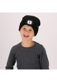 HEAT KEEPER - Czapka termiczna + oświetlenie LED dla dzieci. Kolor: czarny. Materiał: poliakryl. Sezon: zima. Styl: sportowy #2