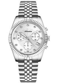 Zegarek damski Adriatica A3809.5143CH CYRKONIE srebrny. Kolor: srebrny #1