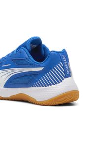 Puma - Młodzieżowe buty do sportów halowych Solarflash III PUMA Team Royal White Blue. Kolor: niebieski, wielokolorowy, biały