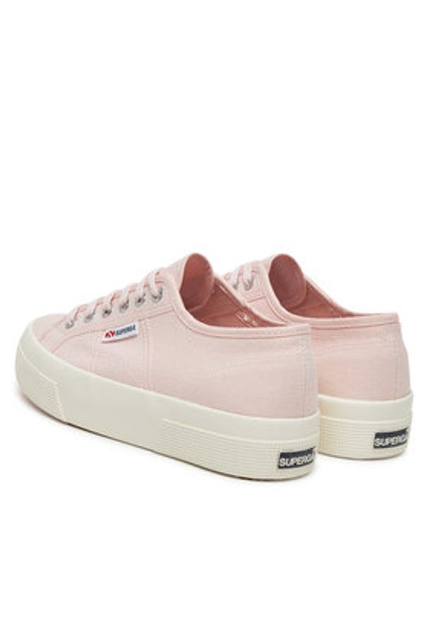 Superga Tenisówki 2740 Platform S21384W Różowy. Kolor: różowy. Materiał: materiał. Obcas: na platformie