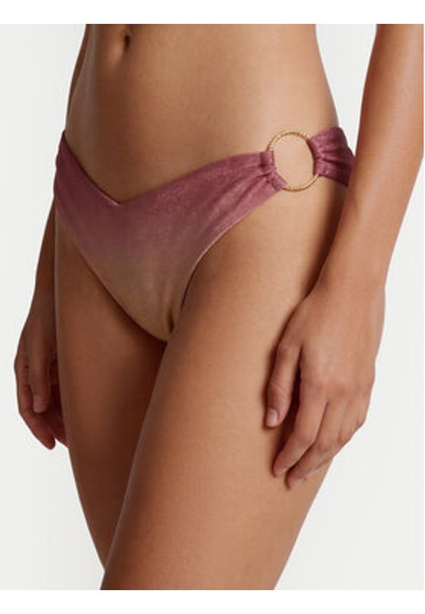 Guess Dół od bikini E6GO09 KF600 Różowy. Kolor: różowy. Materiał: syntetyk