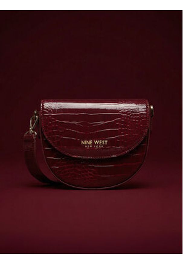 Nine West Torebka CEO-ZOE-S23806 Bordowy. Kolor: czerwony