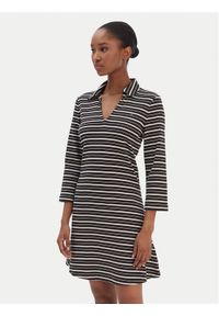 TOMMY HILFIGER - Tommy Hilfiger Sukienka codzienna Modern Cody WW0WW47868 Czarny Regular Fit. Okazja: na co dzień. Kolor: czarny. Materiał: bawełna. Typ sukienki: proste. Styl: casual #1