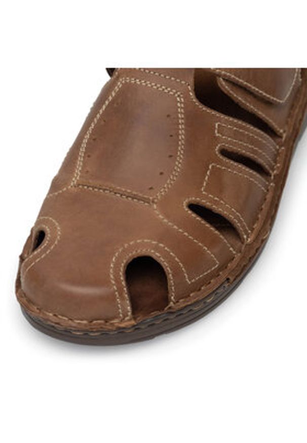 Lasocki Sandały MI08-PILTON-01 Brązowy. Kolor: brązowy. Materiał: skóra