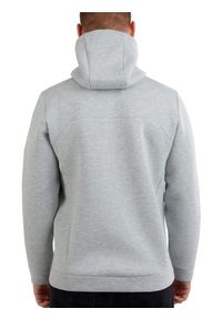 FUNDANGO - Bluza męska z kapturem Fundango Hamal Tech. Typ kołnierza: kaptur. Kolor: szary. Materiał: polar