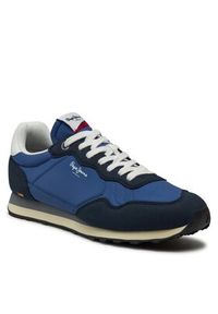 Pepe Jeans Sneakersy Natch Basic M PMS40010 Niebieski. Kolor: niebieski #5