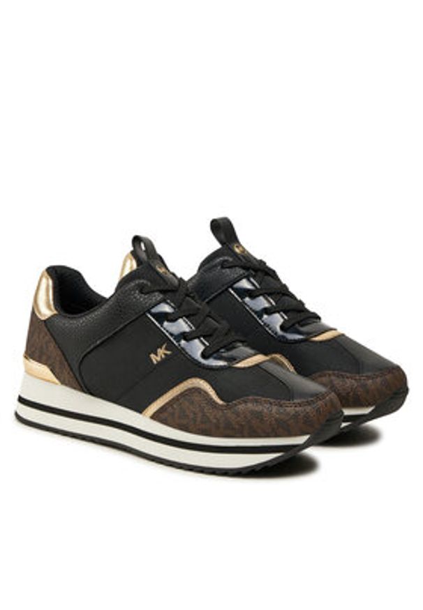 MICHAEL Michael Kors Sneakersy 43R4RNFSCD Czarny. Kolor: czarny. Materiał: skóra