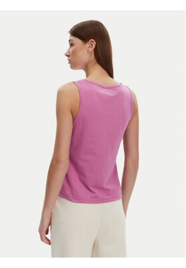 Kappa Top Logo Gria 382129W Fioletowy Regular Fit. Kolor: fioletowy. Materiał: bawełna, syntetyk