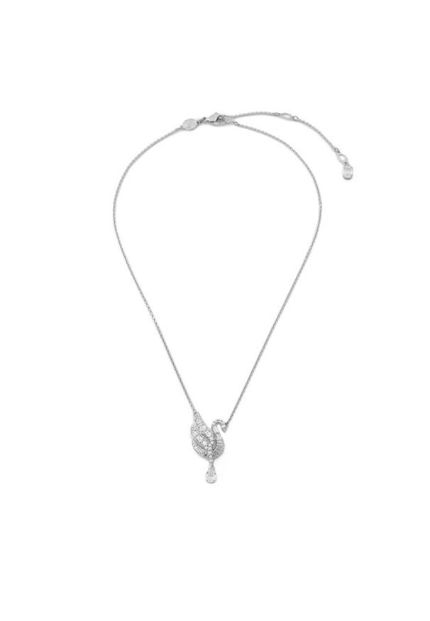 Swarovski Naszyjnik Swan 5723387 Srebrny. Materiał: metalowe. Kolor: srebrny