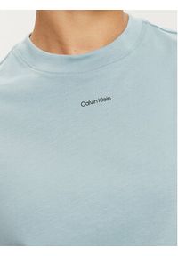 Calvin Klein T-Shirt K20K207519 Błękitny Regular Fit. Kolor: niebieski. Materiał: bawełna #5