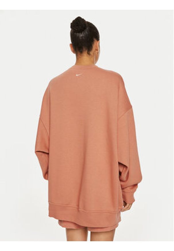 Nike Bluza FZ4631 Brązowy Regular Fit. Kolor: brązowy. Materiał: bawełna