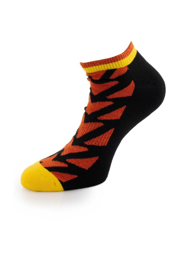 ZEAGLE - Sportowe skarpetki Happy Socks 41-46: Kolor i Komfort. Kolor: żółty. Materiał: elastan, bawełna. Wzór: kolorowy