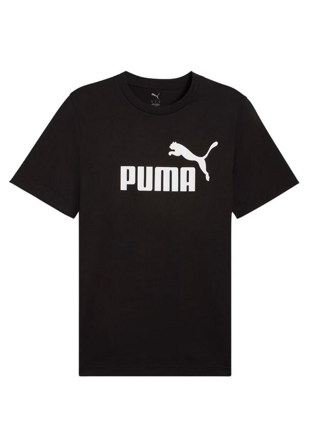 Puma - T-shirt Męski Logo ESS No.1. Kolor: czarny. Sport: turystyka piesza