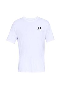 Under Armour - Męska Koszulka Sportowa. Kolor: biały