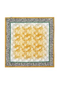 Wittchen - Damska apaszka jedwabna we wzory złoto-czarna. Okazja: na spotkanie biznesowe. Kolor: wielokolorowy, czarny, złoty. Materiał: jedwab. Wzór: gładki. Sezon: lato. Styl: elegancki, biznesowy #1