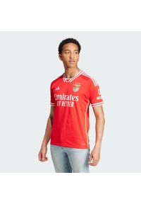 Adidas - Koszulka do piłki nożnej męska Benfica 23/24 Home Jersey. Kolor: czerwony. Materiał: jersey
