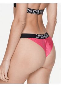 Calvin Klein Swimwear Dół od bikini KW0KW02019 Różowy. Kolor: różowy. Materiał: syntetyk #3