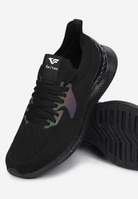 Born2be - Czarne Buty Sportowe Phiosesis. Nosek buta: okrągły. Kolor: czarny. Materiał: jeans, materiał. Szerokość cholewki: normalna #4