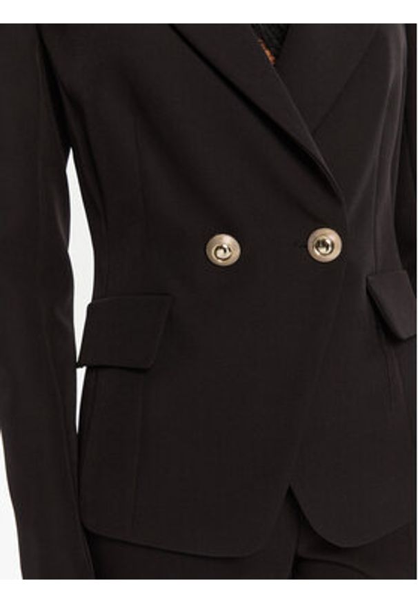 Rinascimento Marynarka CFC0126221003 Czarny Slim Fit. Kolor: czarny. Materiał: syntetyk