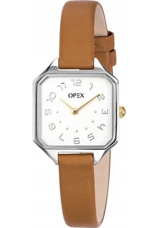 Zegarek Opex Zegarek damski Opex X4161LA1 brązowy. Kolor: brązowy