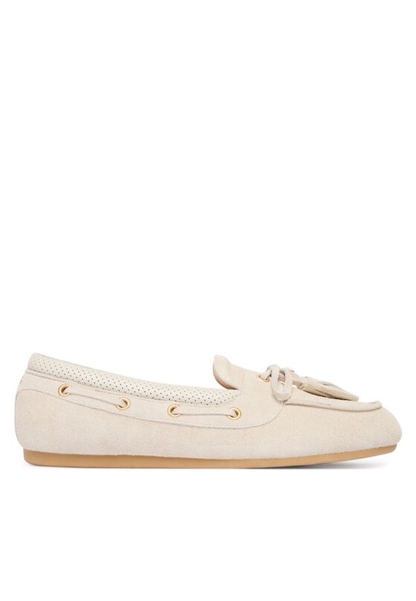 Liu Jo Baleriny Skipper 03 SA6049 PX002 Écru. Materiał: skóra, zamsz