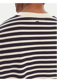 AMI PARIS T-Shirt UTS056.JE0121 Granatowy Relaxed Fit. Kolor: niebieski. Materiał: bawełna