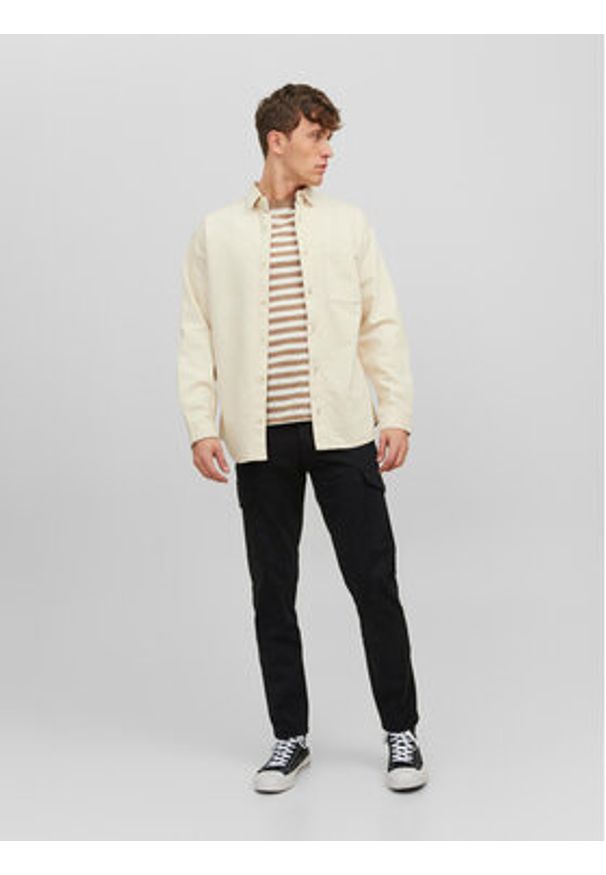 Jack & Jones Spodnie materiałowe Ollie 12224001 Czarny Regular Fit. Kolor: czarny. Materiał: bawełna