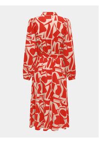 only - ONLY Sukienka koszulowa Halia 15315986 Czerwony Regular Fit. Kolor: czerwony. Materiał: wiskoza. Typ sukienki: koszulowe #5