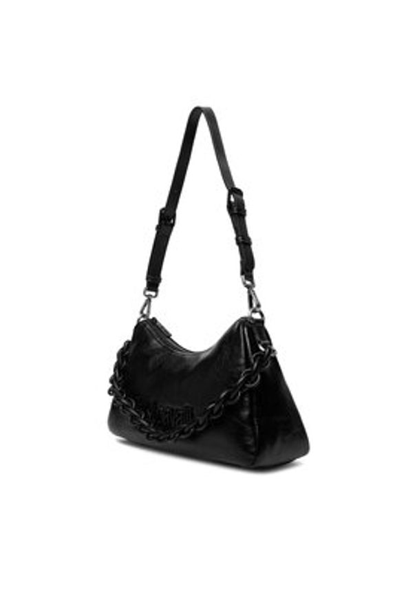 Just Cavalli Torebka 80RA4BC4 ZSD86 Czarny. Kolor: czarny. Materiał: skórzane