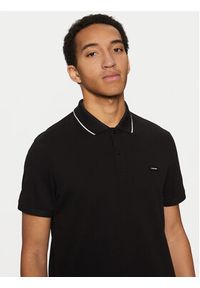 Calvin Klein Polo K10K114141 Czarny Regular Fit. Typ kołnierza: polo. Kolor: czarny. Materiał: bawełna #4