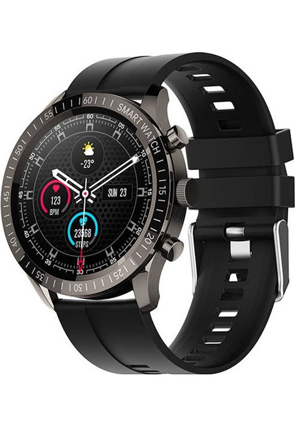 Smartwatch Colmi Sky 5 Plus Czarny (SKY5PLUS-BK-SLK). Rodzaj zegarka: smartwatch. Kolor: czarny