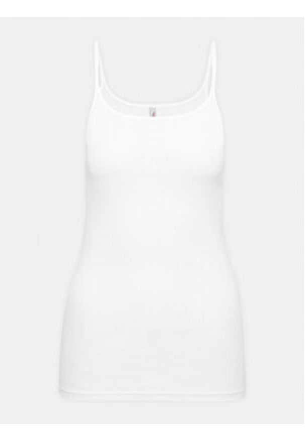 Triumph Top Katia Basics_01 Shirt 01 X 10217993 Biały Slim Fit. Kolor: biały. Materiał: bawełna